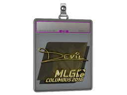 Sticker Slab | DEVIL (Gold) | MLG Columbus 2016