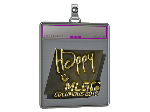 Sticker Slab | Happy (Gold) | Cologne 2016