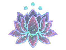 Sticker | Lotus (Glitter)