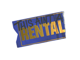 Sticker | Ain't A Rental (Foil)