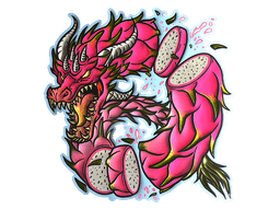 Sticker | Dragon Fruit (Foil)