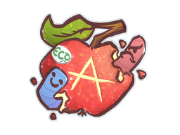 Sticker | Apple A Day (Glitter)