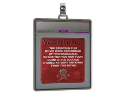 Sticker Slab | WARNING (Foil)