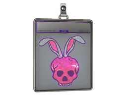 Sticker Slab | Skull Bunny (Glitter)