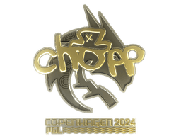 Sticker | chopper (Gold) | Copenhagen 2024