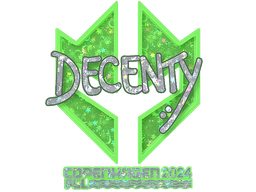 Sticker | decenty (Glitter) | Copenhagen 2024