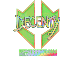 Sticker | decenty (Holo) | Copenhagen 2024