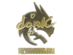 Sticker | donk (Gold) | Copenhagen 2024