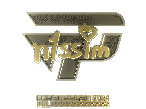 Sticker | n1ssim (Gold) | Budapest 2025