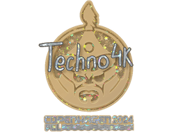 Sticker | Techno4K (Glitter) | Copenhagen 2024