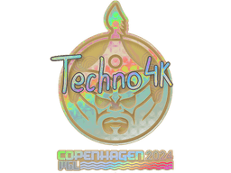 Sticker | Techno4K (Holo) | Copenhagen 2024