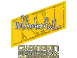 Sticker | w0nderful (Glitter, Champion) | Copenhagen 2024