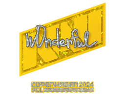 Sticker | w0nderful (Glitter) | Copenhagen 2024
