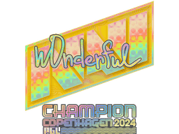 Sticker | w0nderful (Holo, Champion) | Copenhagen 2024