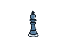 Chess King (Monarch Blue)