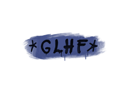 Sealed Graffiti | GLHF (SWAT Blue)
