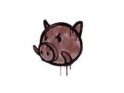 Sealed Graffiti | Piggles (Brick Red)