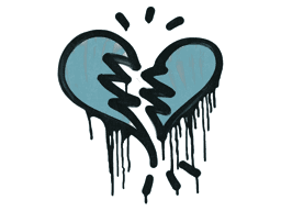 Broken Heart (Wire Blue)