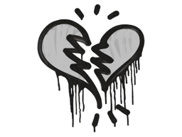 Sealed Graffiti | Broken Heart (Shark White)