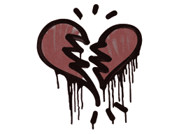 Broken Heart (Brick Red)