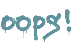 Sealed Graffiti | Oops (Wire Blue)