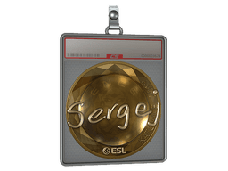 Sticker Slab | sergej (Gold) | Katowice 2019