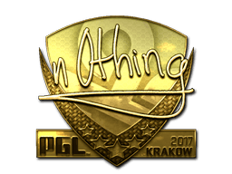 Sticker | n0thing (Gold) | Cologne 2015