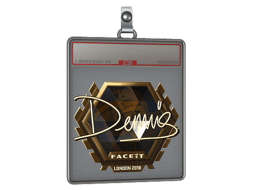 Sticker Slab | dennis (Gold) | Cologne 2016