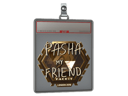Sticker Slab | pashaBiceps (Gold) | London 2018