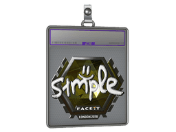 Sticker Slab | s1mple (Foil) | Katowice 2019