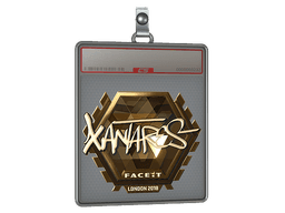 Sticker Slab | XANTARES (Gold) | London 2018