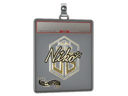 Sticker Slab | niko (Gold)  | London 2018