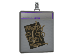 Sticker Slab | Hello P90 (Gold)