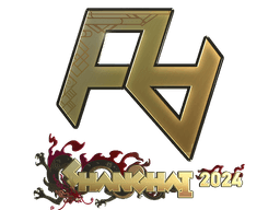 Sticker | Rare Atom (Gold) | Shanghai 2024