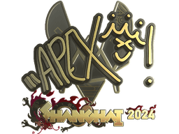 Sticker | apEX (Gold) | Shanghai 2024