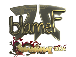 Sticker | blameF (Gold) | Shanghai 2024