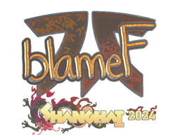 Sticker | blameF (Holo) | Shanghai 2024