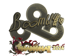 Sticker | Boombl4 (Gold) | Shanghai 2024