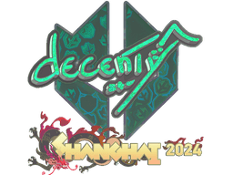 Sticker | decenty (Holo) | Shanghai 2024