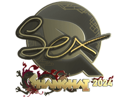 Sticker | dexter (Gold) | Shanghai 2024