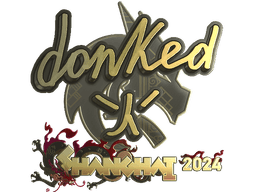Sticker | donk (Gold) | Shanghai 2024