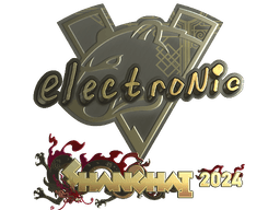 Sticker | electronic (Gold) | Shanghai 2024