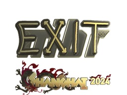 Sticker | exit (Gold) | Shanghai 2024