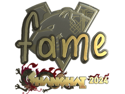 Sticker | fame (Gold) | Shanghai 2024
