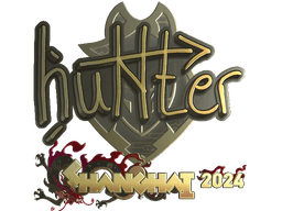 Sticker | huNter- (Gold) | Shanghai 2024