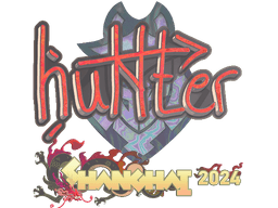 Sticker | huNter- (Holo) | Shanghai 2024