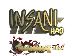 Sticker | insani (Gold) | Shanghai 2024