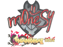 Sticker | m0NESY (Glitter) | Shanghai 2024