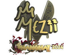 Sticker | mezii (Gold) | Shanghai 2024