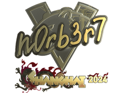 Sticker | n0rb3r7 (Gold) | Shanghai 2024